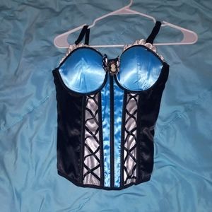 Never worn. Small blue corset